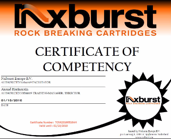 Certificate NX Burst operator